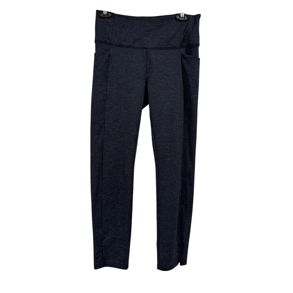 Athleta Blue Herringbone‎ Mercer Tight Size S